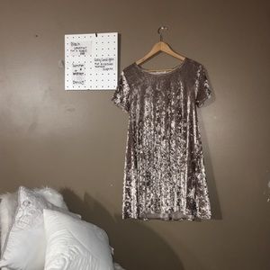 soft pink summer and winter dress